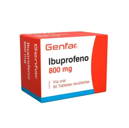 IBUPROFENO 800MG CJA x 50 TAB - GENFAR