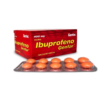 IBUPROFENO 400MG CJA x 100 TAB - GENFAR