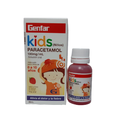 PARACETAMOL GTS KIDS 100MG/ML x 30ML - GENF.