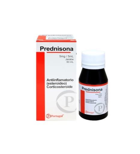 PREDNISONA 5MG/5ML JBE x 60ML - PORTUGAL