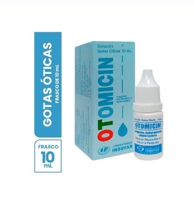 OTOMICIN SOL GTS OTICAS x 10ML - INDUFAR