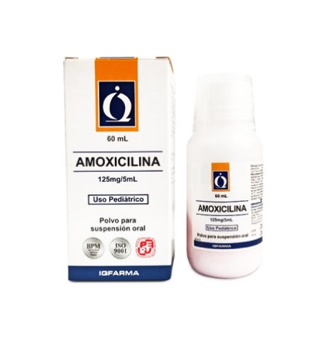 AMOXICILINA 125MG/5ML SUSP x 60ML - IQFARMA