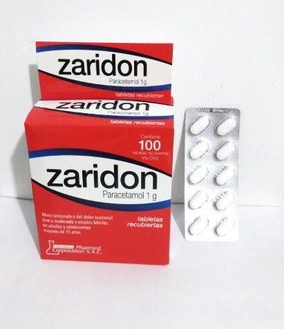 ZARIDON 1GR CJA x 100TAB - PHARMED