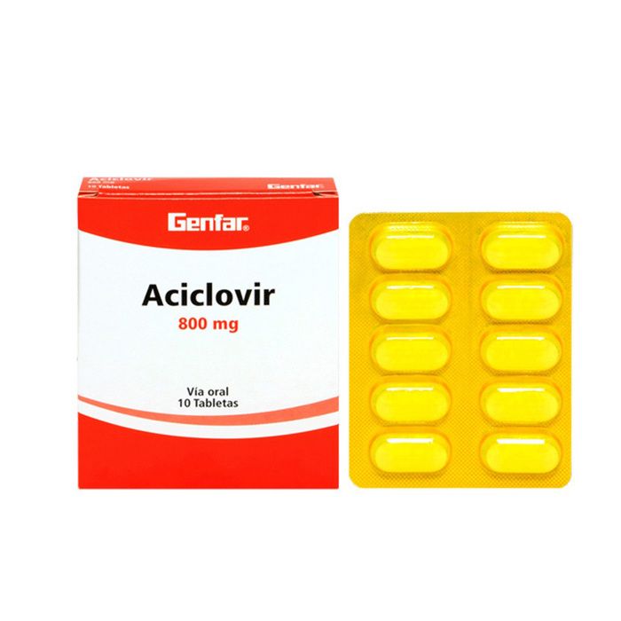 ACICLOVIR 800MG CJA x 10 TAB - GENFAR